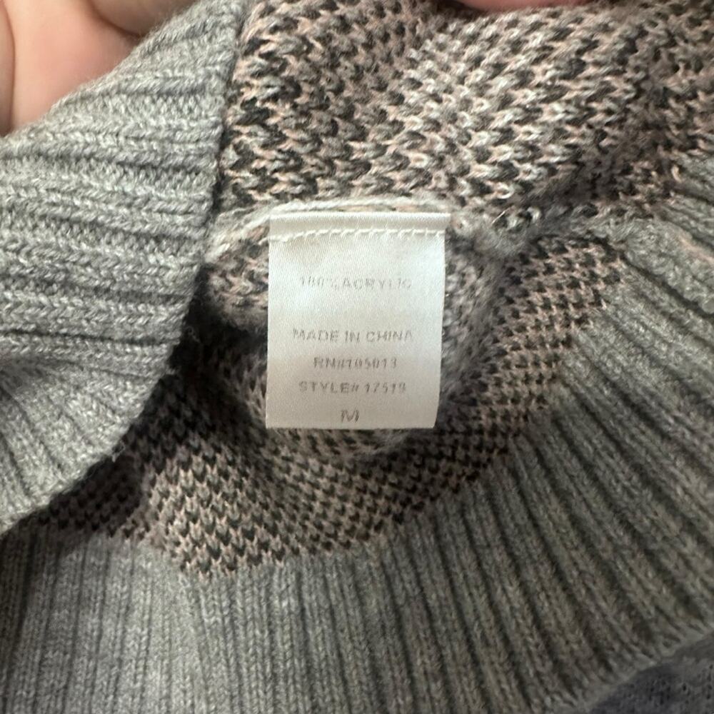 Andree by Unit striped leopard sweater size medium - image 2